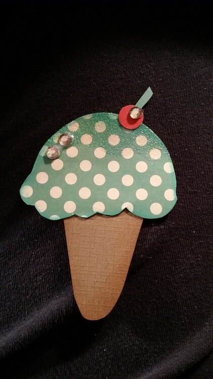 Hand made ice cream cone