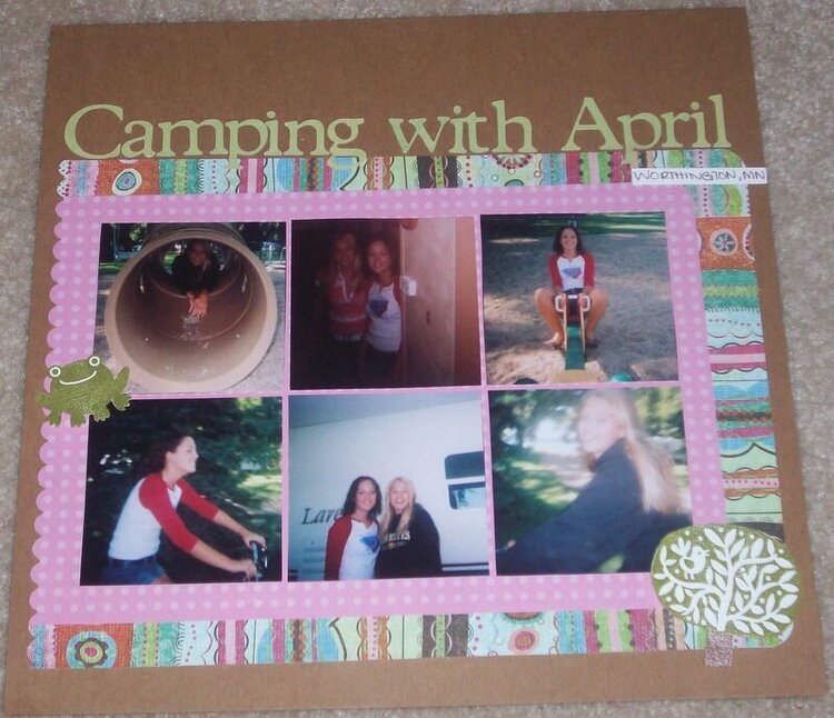 Camping with April