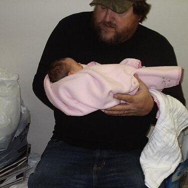 this is paw paw holding the baby