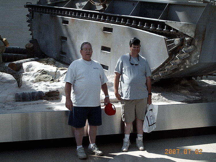 hubby and father inlaw at the marine corp museum