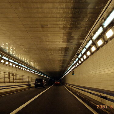 The tunnel on the way back to the motel
