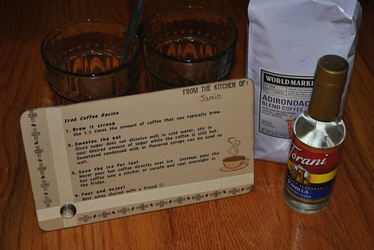 Iced Coffee Gift Set with Recipe Card