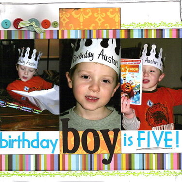 **Birthday Boy is Five!**