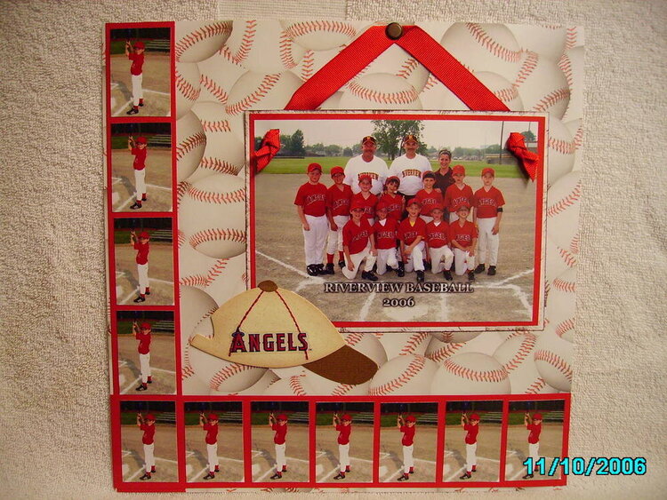 Riverview Angels Pee Wee Baseball Team 2006