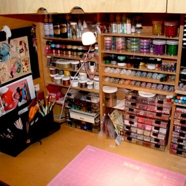 scraproom1 - organized shelves