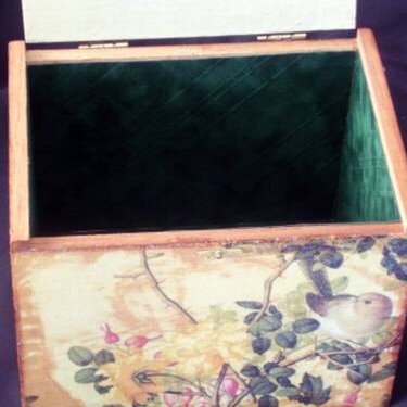 Oriental Cigar Box- Inside