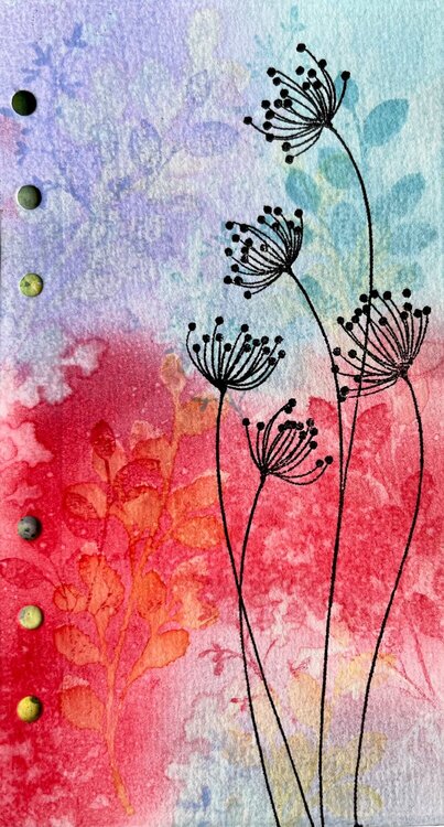 floral art journal pages