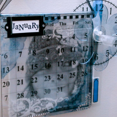 Wipe Erase Calendar using Pageframes 6x6 frame and album