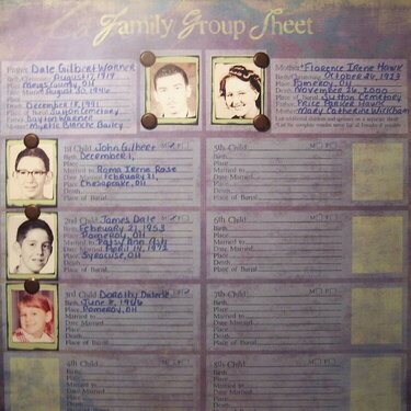 Family Group Sheet