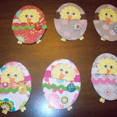 spring chicks:  paper piecing