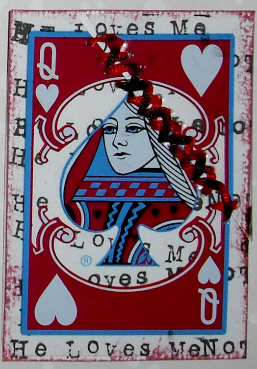 V-Day Queen of Hearts ATC