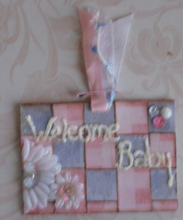 Welcome Baby Tag