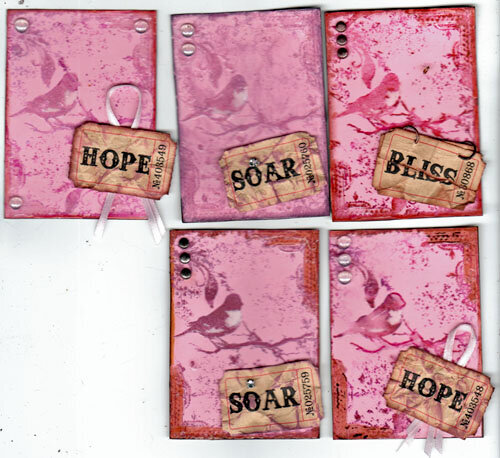 Pinks ATCs for Creative With Color Swap