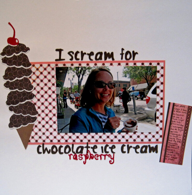 I Scream for Chocolate Raspberry Ice Cream