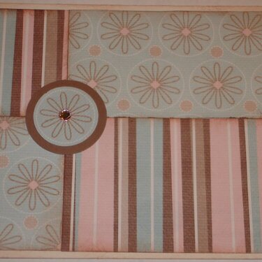 Flowers &amp; Stripes card