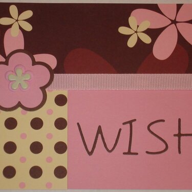 Flower wish card