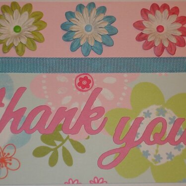 Flower Thank You card