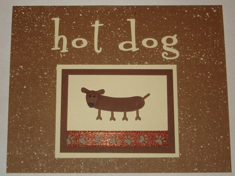 Hot Dog card!