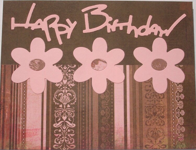 Happy Birthday blush card