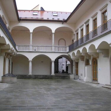 Pretty courtyard near Brno citycenter