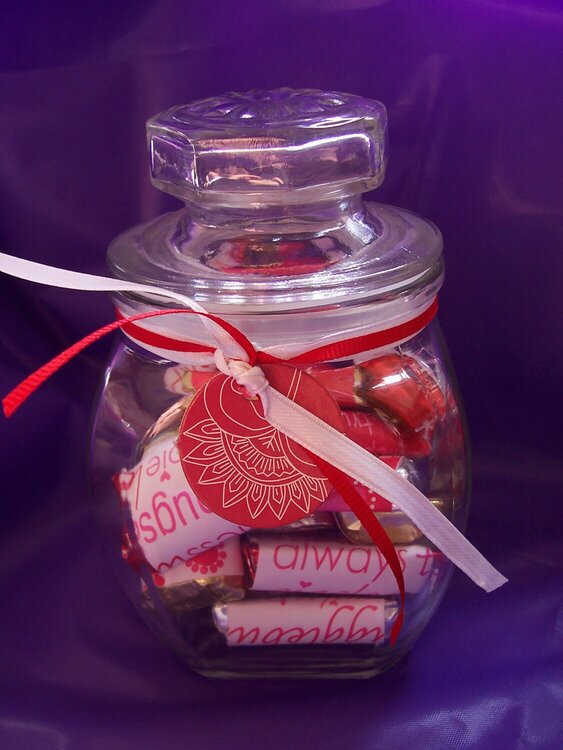 Altered Jar for Valentine&#039;s Day