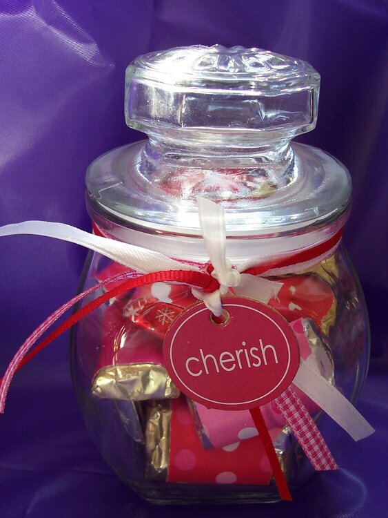 Altered Jar for Valentine&#039;s Day