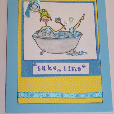 &quot;take time&quot; card~bubblebella
