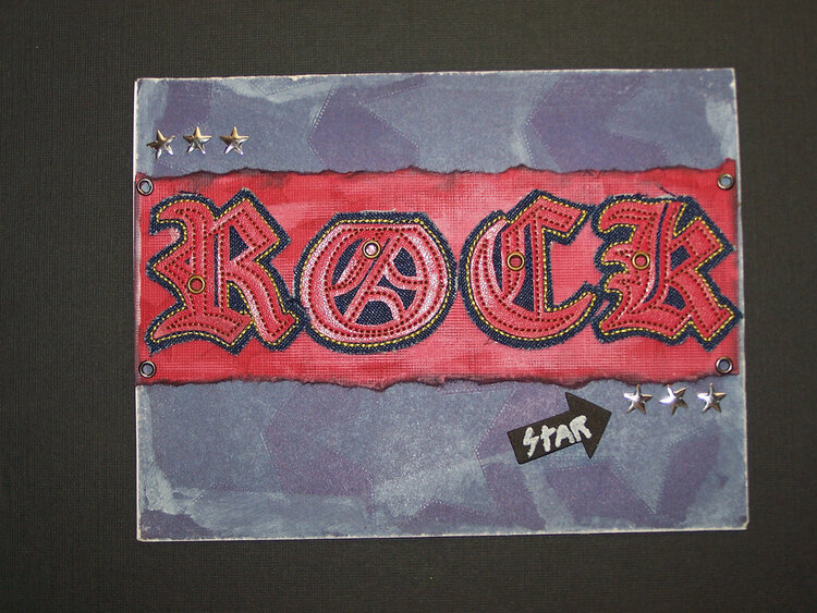 Rock Star Birthday Card
