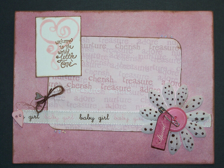 Baby girl card