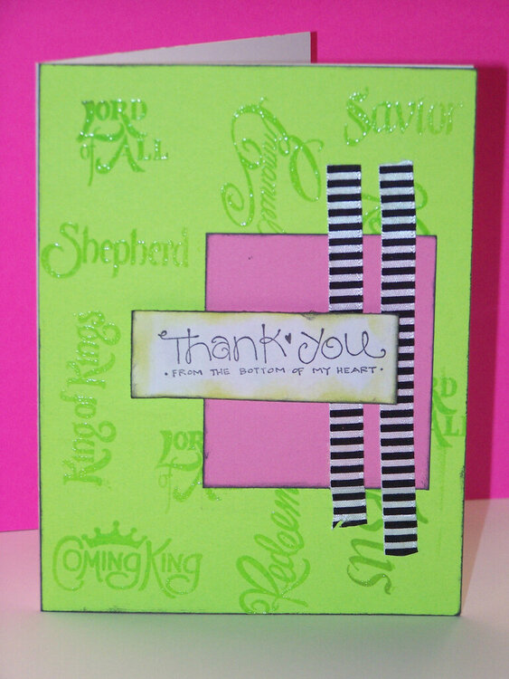 Thank you card