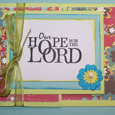 encouragement joy fold card
