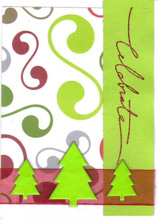 American Crafts~Celebrate Christmas card
