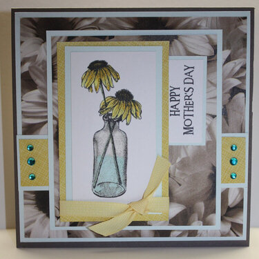 Cone  flower Mother&#039;s Day card