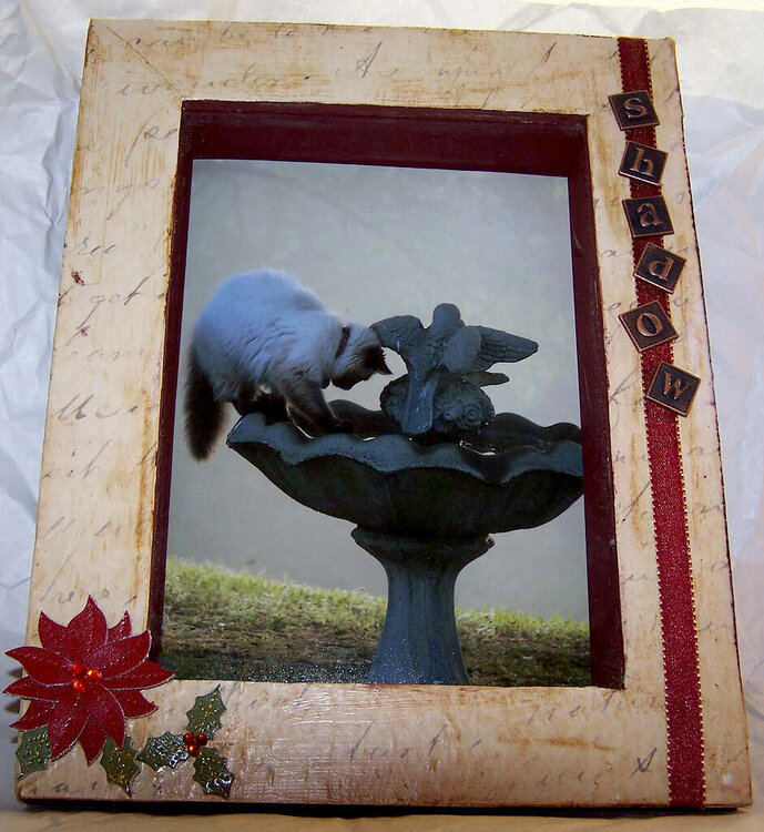 Shadow&#039;s altered shadowbox frame