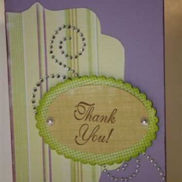 Terri&#039;s challenge ~ Thank you card