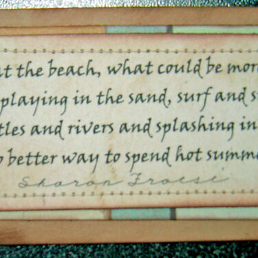 Matted Beach poem