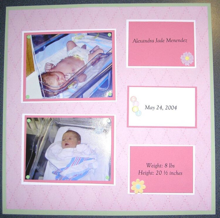 Alexandra Jade is born