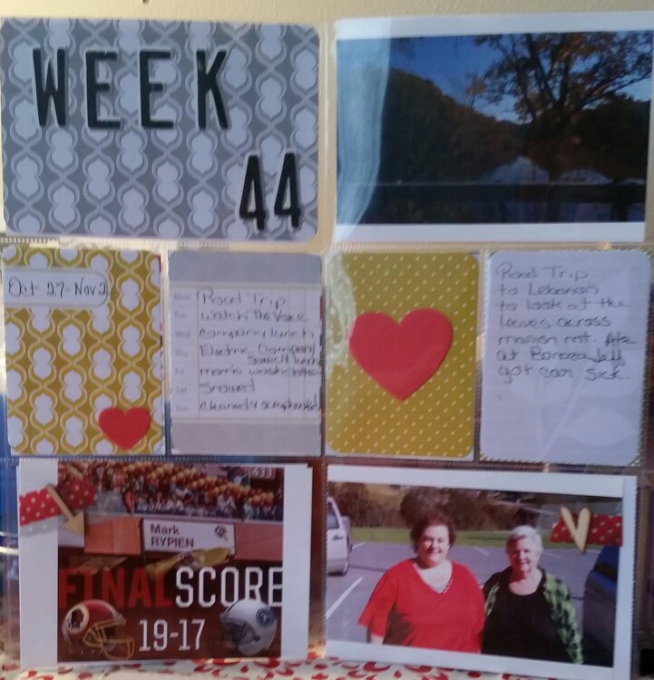 week 44 project life 2014