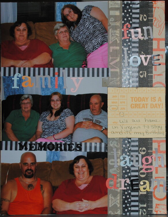 Project life week 20 insert right side