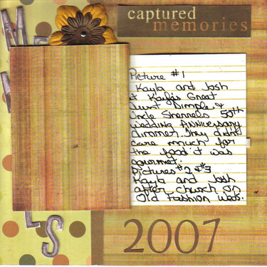 Hidden journaling for memories layout page 1
