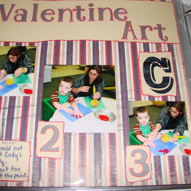 Valentine Art Project Lt side