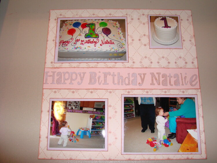 Natalie&#039;s First Birthday