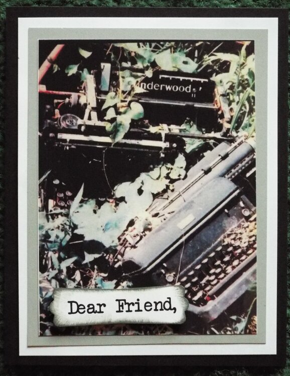 Dear Friend...