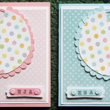 Baby cards for the twins