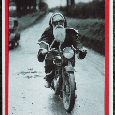 Cycling Santa