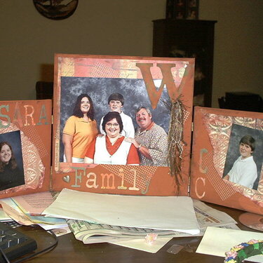 scrapbooking on canvas