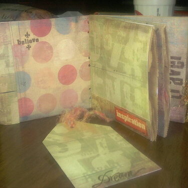 paper bag album - inside