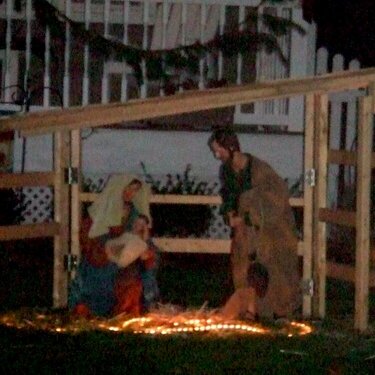 Nativity Scene -  my friend&#039;s father built it!