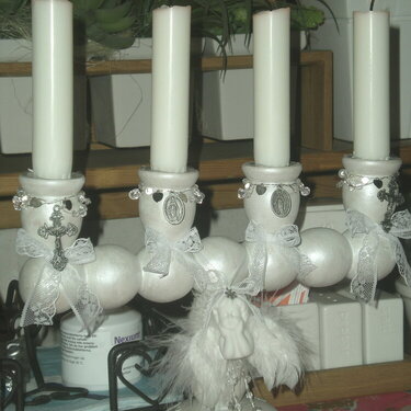Altered christmas candlestick
