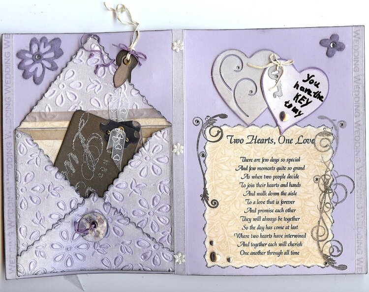 Inside of the wedding-card